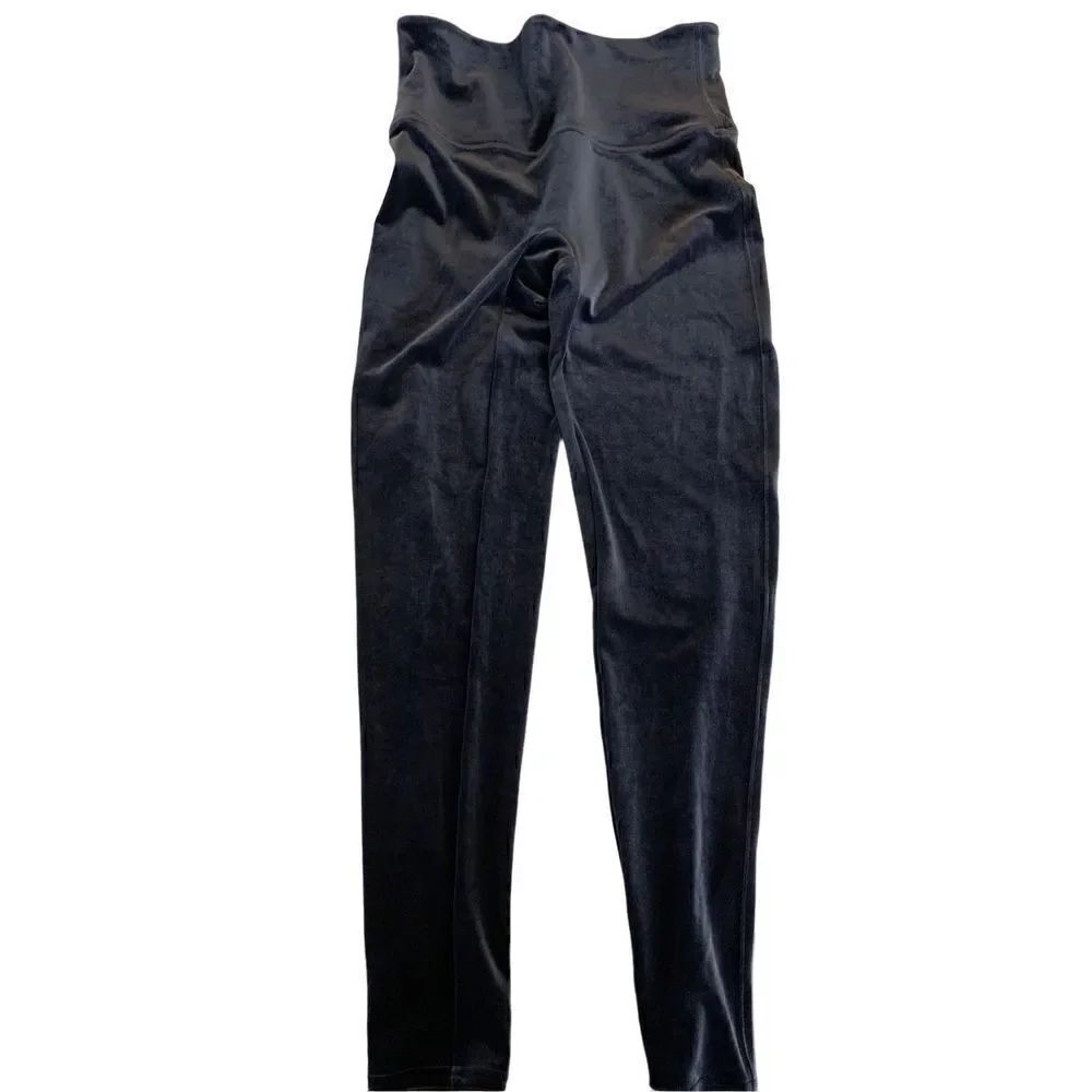 SPANX leggings blue velvet women’s size large